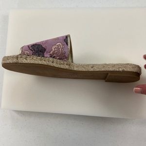 Johnny Was Lilac Crane Espadrille Sandal